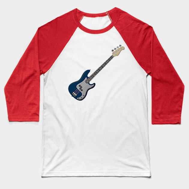 bass Baseball T-Shirt by maricetak